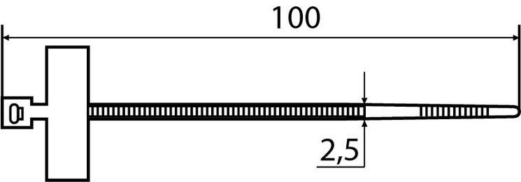 CHS-100MKT (хомут маркувальний) (100 шт.)