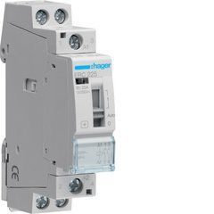 Контактор з ручним керуванням 25A, 2НВ, 230В Hager, 230V АС, Звичайний