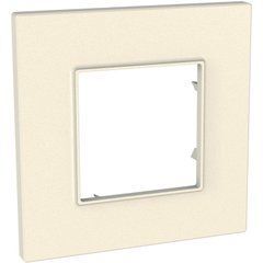 Рамка 1-постова "Сіро-перлинна" MGU4.702.35 Unica Quadro Schneider, 8209, Сіро-перлинний