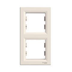 Рамка двухпостовая верикальная Крем EPH5810223 ASFORA Schneider Electric, 10032, Крем