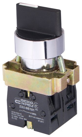XB2-BD33 Кнопка поворотна 3-поз. Станд. ручка