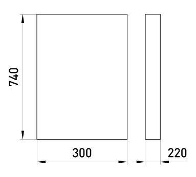 Ящик ЯПРП-400А, рубильник перекидний BP32-37B71250 IP54, 400