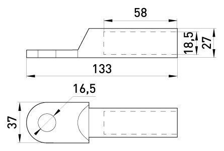 Алюминиевый кабельный наконечник e.end.stand.a.185