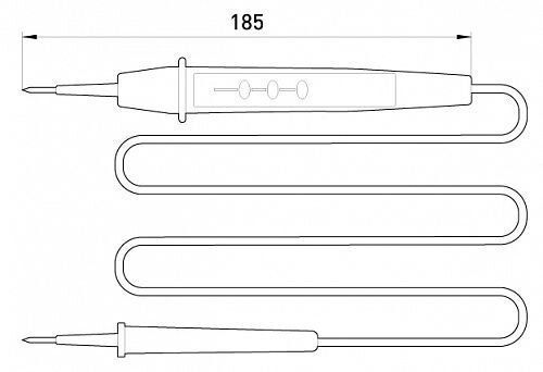 Індикатор e.tool.test11 185мм двополюсний АС/DC6-380В