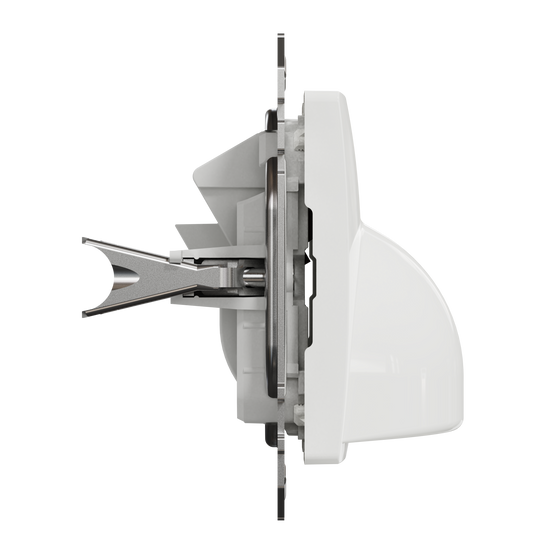 Розетка для вывода кабеля Белый Sedna Design Schneider SDD111903, Белый