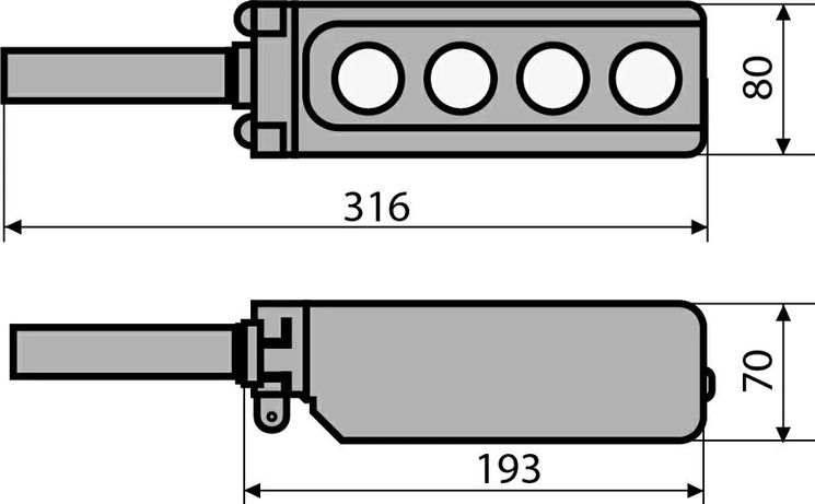 Пост кнопковий XAL-B3-2713К з ключем