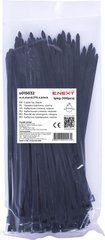 Кабельная стяжка e.ct.stand.370.4.black (100шт), черная E.NEXT