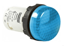 Моноблочная светосигнальная арматура светодиодная 24В синяя (ячеистое стекло) MBSP024M, EMAS