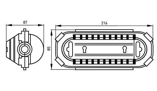 Водонепроникний бокс e.box.fsh.01, IP44