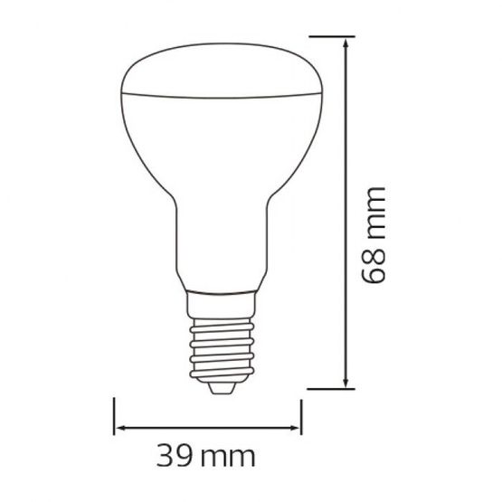 Лампа рефлекторная R-39 SMD LED 4W 4200K Е14 REFLED-4 HOROZ, 001-039-0004-031, 4200