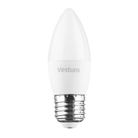 Світлодіодна лампа Vestum C37 4W 4100K 220V E27 1-VS-1305, 4100, 1000