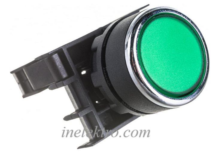 Кнопка B100DY нажимна кругла (1НО) зелена EMAS