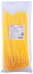 Кабельна стяжка e.ct.stand.400.8.yellow (100шт), жовта E.NEXT