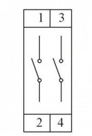 Кулачковый переключатель 2-полюсный ON-OFF (0-1) 32А PSA032AK231S, EMAS