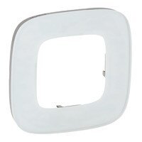 Рамка - Valena™ Allure - 1 пост - белое стекло