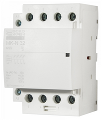 Модульный контактор MK-N 4P 32A 4NO 220V, 230V АС