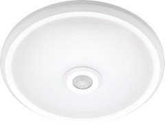 Світильник світлодіодний стельовий з датчиком руху e.sensor.LED.77.12.4000(білий), 12вт, 4000К, 360°, IP20
