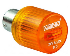 Светодиодн 24В, желтый IKML024S, EMAS