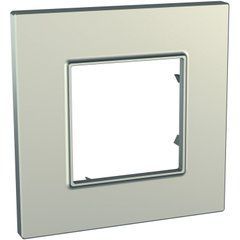 Рамка 1-постова "Титанова" MGU6.702.57 Unica Quadro Schneider, 8466, Титан