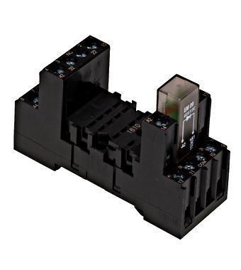 Гнездо14 pin DIN-мон. винт. защ.диод для PT4 4P 6А Schrack