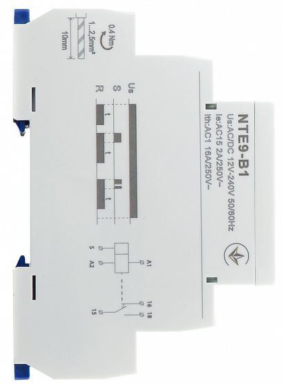 Реле затримки часу на вимкнення (1c-10 днів) NTE9-B1 AC/DC 12-240V 1СО АСКО