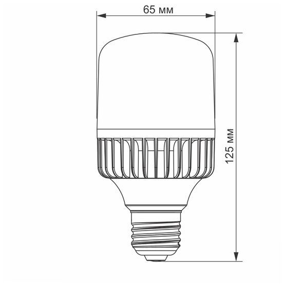 LED лампа VIDEX A65 20W E27 5000K 220V VIDEX, 25086, VL-A65-20275, 5000