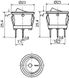 KCD1-5-101N R/B 220V Перемикач 1 клав. круглий червоний з підсвічуванням