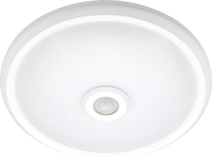Світильник світлодіодний стельовий з датчиком руху e.sensor.LED.77.12.4000(білий), 12вт, 4000К, 360°, IP20