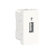 Schneider USB-коннектор 1 модуль бел, 23030, Белый