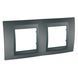 Рамка 2-постовая Графит MGU6.004.12 Unica Top Schneider, 8316, Графит