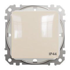 Одноклавішний перемикач на 2 направления IP44 Бежевий Sedna Design