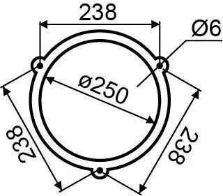Дзвоник EBL-2502 (250 мм) АСКО