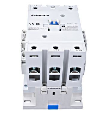 LZDG11B3--, Контактор CUBICO Grand, 3Р, 55kW, 115A, 1НЗ+1HO, 230V AC Schrack, 230V АС