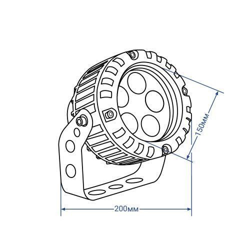 Арихтектурный прожектор LL-883 12W 2700K IP65 Feron (6128), LL-883, 2700