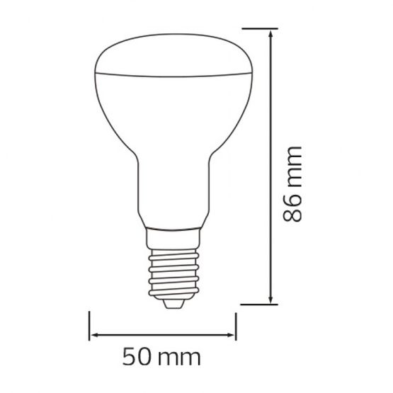 Лампа рефлекторная R-50 SMD LED 6W 4200K Е14 391Lm 220-240V REFLED-6 HOROZ, 001-040-0006-031