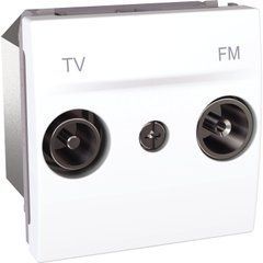 Розетка TV-R оконечная 2М Белая MGU3.452.18 UNICA Schneider, 7967, Белый