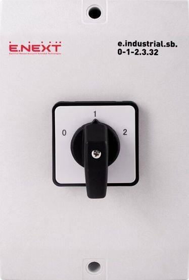 Пакетний перемикач в корпусі e.industrial.sb.0-1-2.3.32, 3р, 32А (0-1-2)