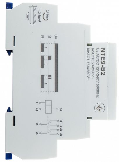 Реле затримки часу на вимкнення (1c-10 днів) NTE9-B2 AC/DC 12-240V 2СО АСКО