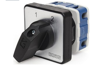 Кулачковий перемикач полюсів реверсивний 1-полюсний (1-2) 32А PSA032KD133S, EMAS