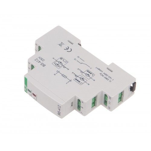 Імпульсне реле BIS-412M-LED, групове, 220В, 16А