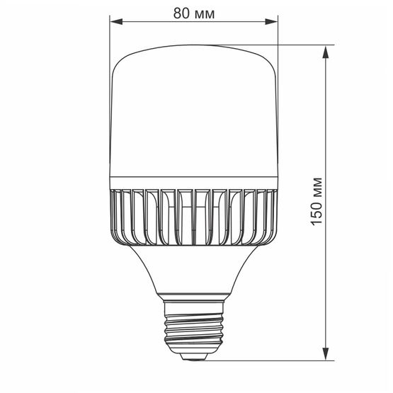 LED лампа VIDEX A80 30W E27 5000K VIDEX, 25002, VL-A80-30275, 5000