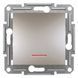 Кнопка с подсветкой Бронза EPH1600169 ASFORA plus Schneider Electric самозаж. контакты, 9940, Бронза