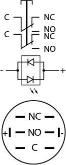 TYJ 19-272 Кнопка металева пласка з підсвічуванням, 2NO+2NC, зелена 220V, 13250