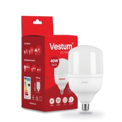 Світлодіодна високопотужна лампа Vestum T120 40W 6500K 220V E27 1-VS-1603, Білий, 1-VS-1603, 6500