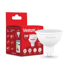Світлодіодна лампа Vestum MR16 3W 4100K 220V GU5.3 1-VS-1501, 4100