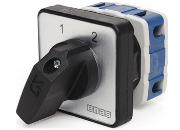 Кулачковый переключатель полюсов реверсивный 1-полюсный (1-2) 40А PSA040KD133S, EMAS