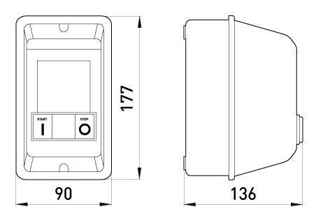 Электромагнитный пускатель e.industrial.ukq.12mb, 12А, 400V