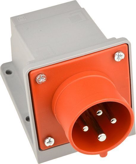 Вилка стационарная 4P 16A IP44, 3P+PE UCombi АСКО