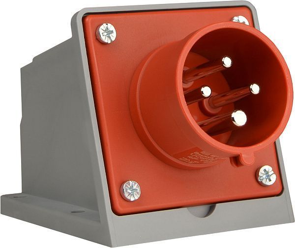 Вилка стационарная 4P 16A IP44, 3P+PE UCombi АСКО