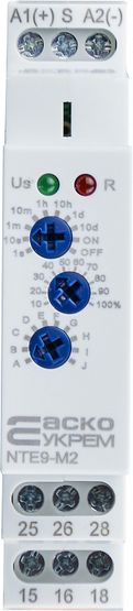 Реле часу багатофункціональне NTE9-M2 AC/DC 12-240V 2CO АСКО